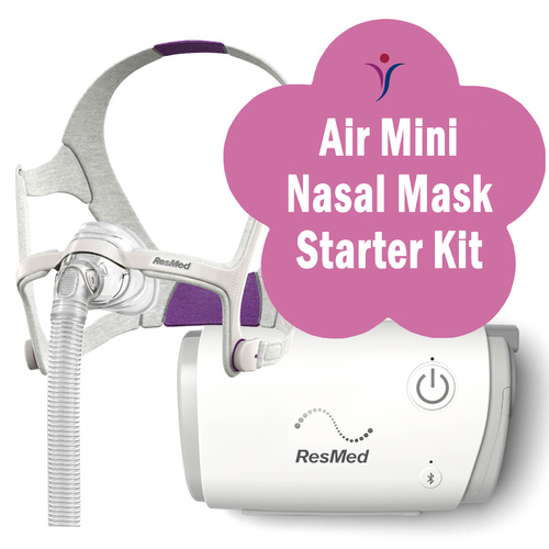 ResMed AirMini & AirFit N20 Nasal Mask Bedside Starter Kit - for Her SML 